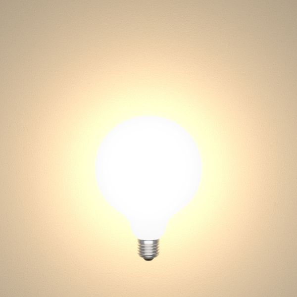 E27 LED Leuchtmittel, G125, warmweiß (2700 K), 4 W, 550lm, Milchglas extra matt Hotsell