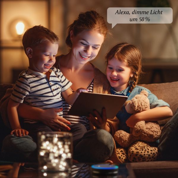 GU10 LED RGB Leuchtmittel, PAR16, warmweiß - kaltweiß (2900 - 6200 K), 5,5 W, 473lm, 103°, Smart Home, WLAN, Alexa, matt Fabrikverkauf
