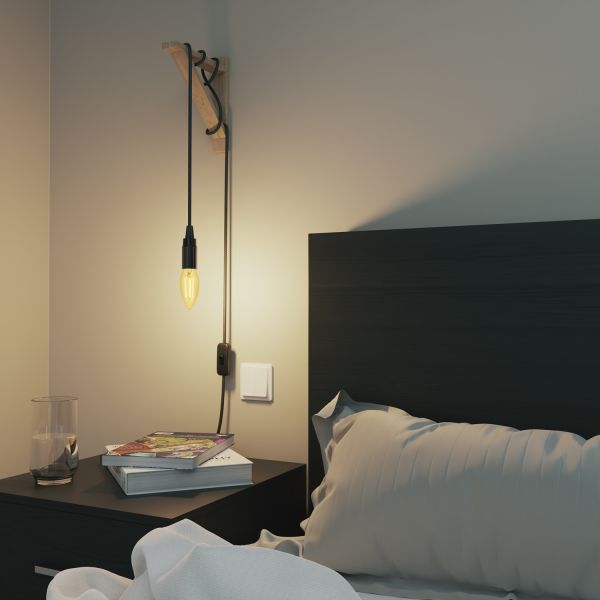 E14 LED Leuchtmittel, Kerze, extra warmweiß (2500 K), 4,1 W, 458lm, goldfarben Saisonale Angebote