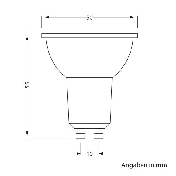 GU10 LED Leuchtmittel, PAR16, warmweiß (2800 K), 7,6 W, 1 103 lm, 33° Reflektorspiegel (silber) EEK C Kauf eins, bekomm eins gratis
