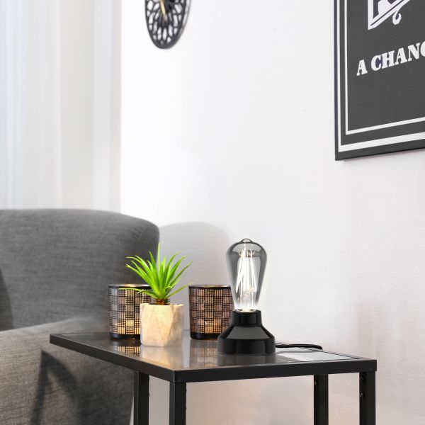 E27 LED Leuchtmittel, ST64, extra warmweiß (1800 K), 7,6 W, 240lm, Rauchglas Sonderangebote