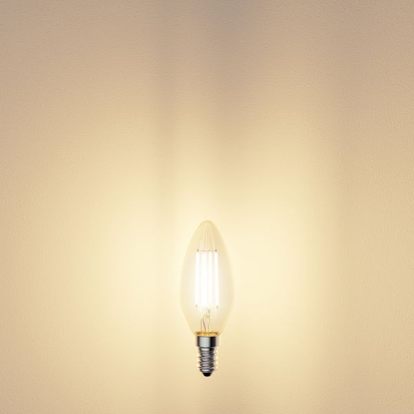 E14 LED Leuchtmittel, Kerze, warmweiß (2700 K), 3,7 W, 452lm Kostenlose Rückgabe