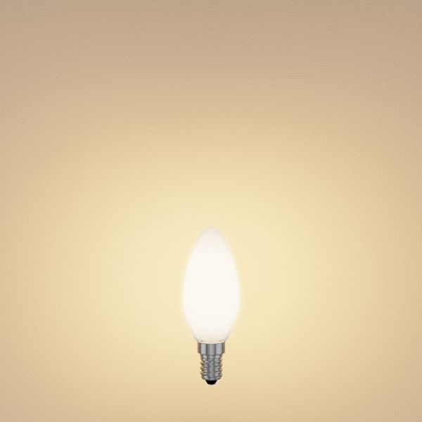 E14 LED Leuchtmittel, Kerze, warmweiß (2700 K), 4,3 W, 424lm, gefrostet Begrenzte Freigabe