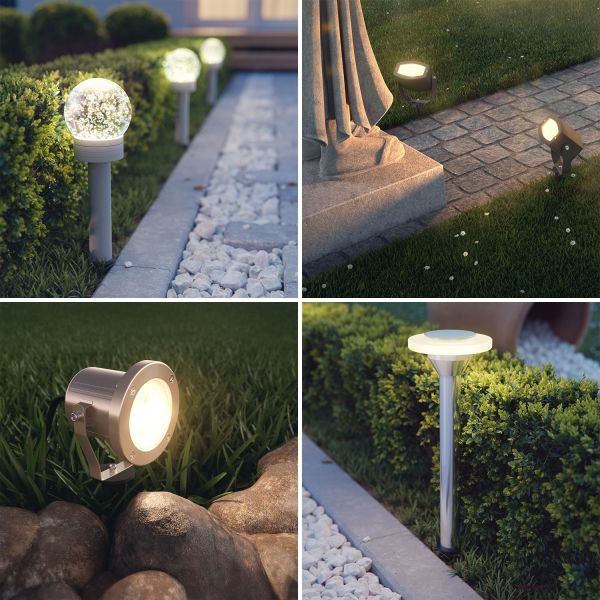Garten-Erdspieß, für Gartenleuchten, schwarz, 17cm, 45mm Ø Bis zu 60% Rabatt