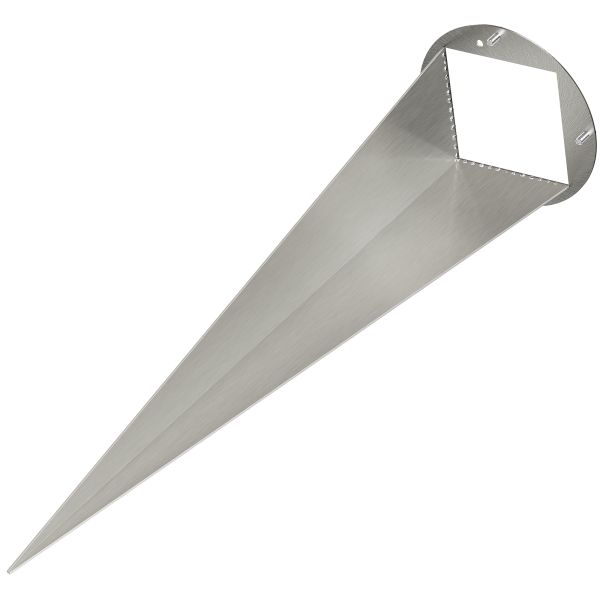 Garten-Erdspieß, für Gartensäulen, edelstahl, 40cm, 11 x 11cm Bis zu 65% Rabatt