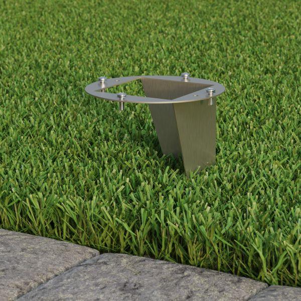 Garten-Erdspieß, für Gartensäulen, edelstahl, 40cm, 11 x 11cm Bis zu 65% Rabatt
