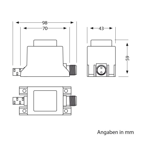 10W LED Trafo-Netzteil/Transformator für Stecksystem NEMO, Stecker, 12V AC, schwarz, IP65 Nur für heute
