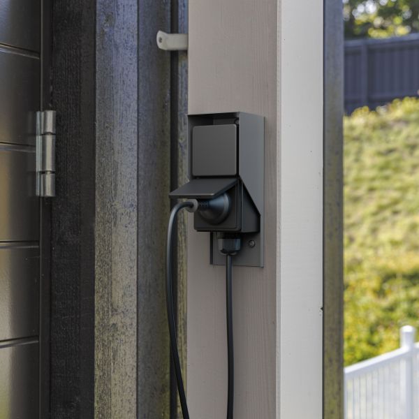 Steckdose PIWI für außen, IP44, 2-fach, eckig, 18 cm (Farbe wählbar) Bis zu 55% Rabatt