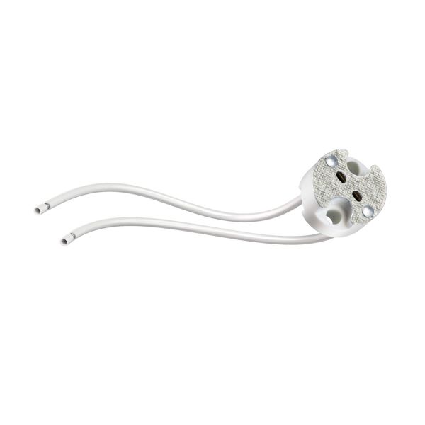 GU5.3/G4 Fassung, Keramik, weiß, 12V AC, max. 25W Speichern exportieren