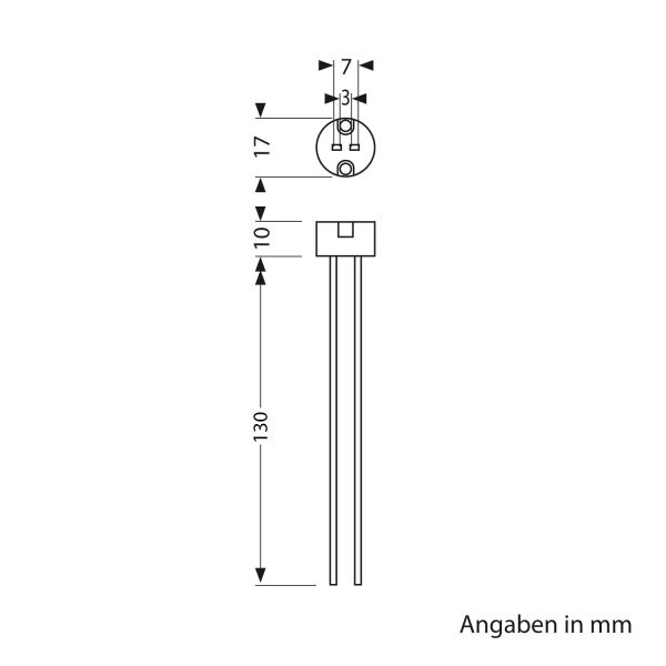 GU5.3/G4 Fassung, Keramik, weiß, 12V AC, max. 25W Speichern exportieren