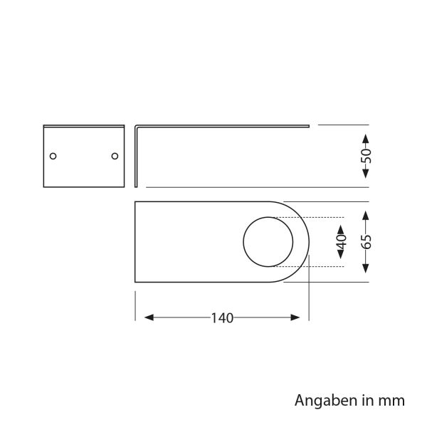 Wandhalterung, für E27 Fassung, schwarz, 6,5 x 14cm Online