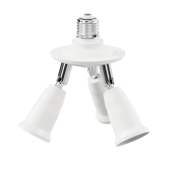 E27 Sockel, 3-fach Splitter-Adapter, weiß Meist gekauft