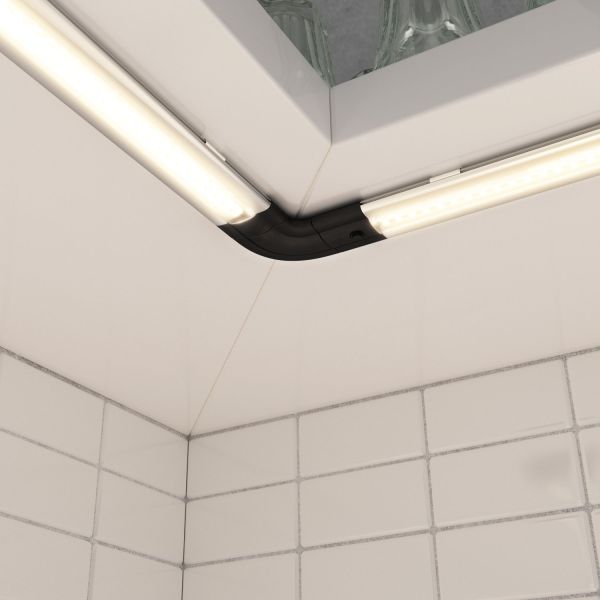 90° Verbinder für unsere flachen SIRIS 24V Unterbau-Leuchten (Farbe wählbar) Blitzverkäufe