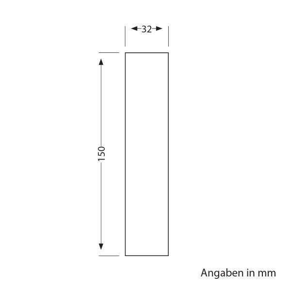 Distanzstück, für Garten-Erdspießleuchten, schwarz, 15cm, 32mm Ø Fabrikpreis