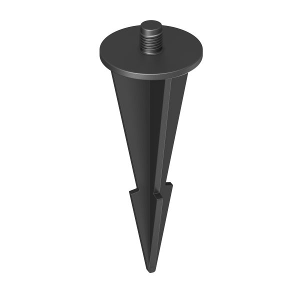 Garten-Erdspieß, für Solar-Pflasterstein BROSLO, schwarz, 8cm, 30mm Ø Flash Sale
