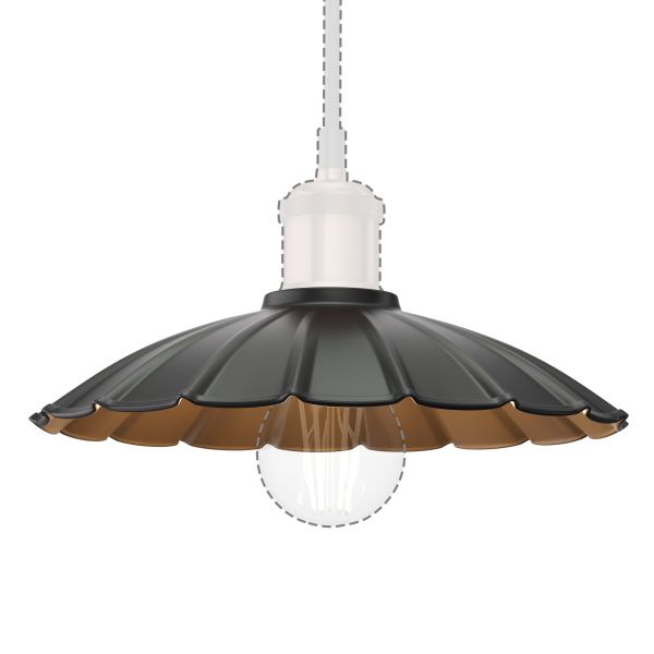 Lampenschirm, schwarz, 245mm Ø Exklusivangebot