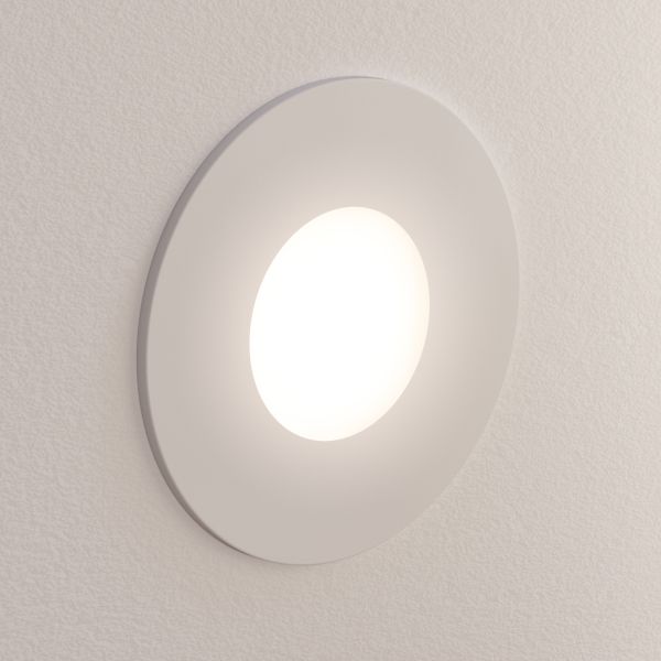 LED Treppenlicht / Wandeinbauleuchte FEX für innen und außen, rund, edelstahl, 85mm Ø (Farbe, Lichtfarbe wählbar) Tägliche Deals