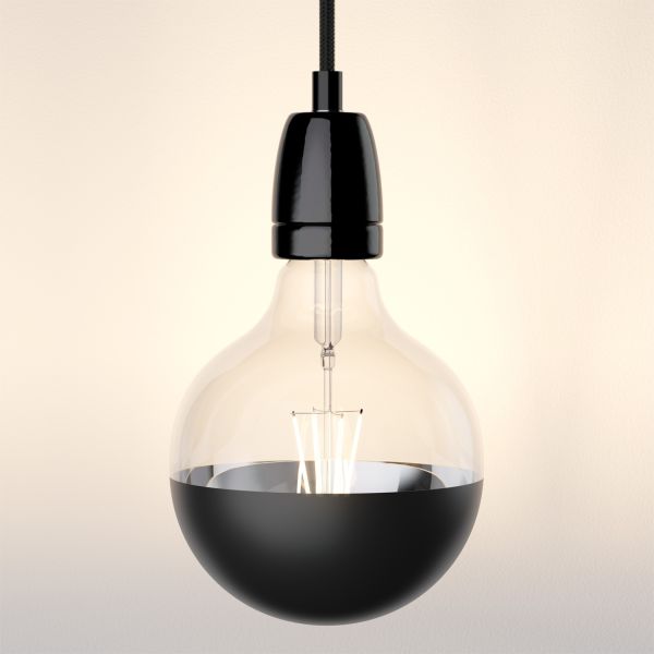 3m Textilkabel LEHA II mit Stecker, Schalter, 3m, Globe Leuchtmittel (Farbe, Leuchtmittel wählbar) 50% Rabatt mit kostenlosem Versand