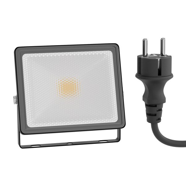 LED Gartenstrahler FLIN für außen, IP66, Stecker, 11,5 W, 837lm, warmweiß (Farbe wählbar) Auslauf