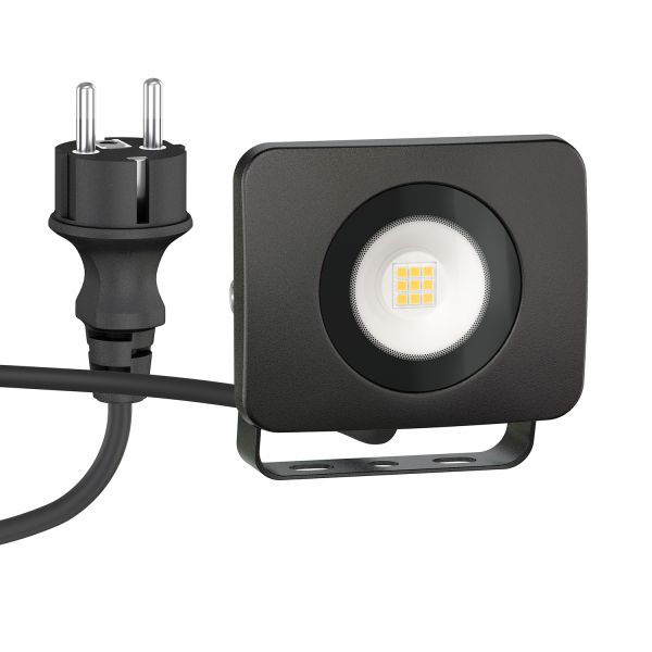 LED Gartenstrahler WEGA für außen, IP44, Stecker, 10 W (Lichtfarbe wählbar) Blitzverkäufe