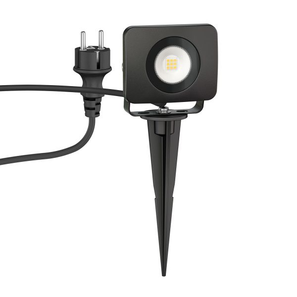 LED Gartenstrahler Wega mit Erdspieß für außen, schwarz, 9,46W (Lichtfarbe wählbar) Exklusivangebot