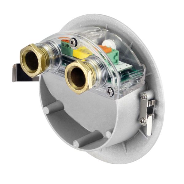 LED Treppenlicht/Wandeinbauleuchte für innen und außen, Downlight, rund, grau, 125mm Ø, warmweiß Muttertagsangebot