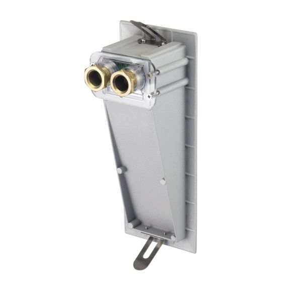 LED Treppenlicht/Wandeinbauleuchte für innen und außen, Downlight, eckig, grau, 95 x 235mm, warmweiß Vatertagsangebot