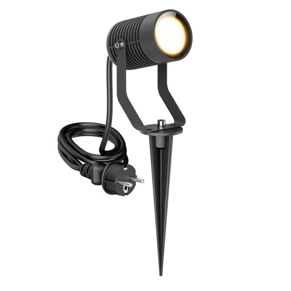 Gartenstrahler SHINGA mit Erdspieß für außen, IP65, Stecker (Farbe, Leuchtmittel wählbar) Online Outlet