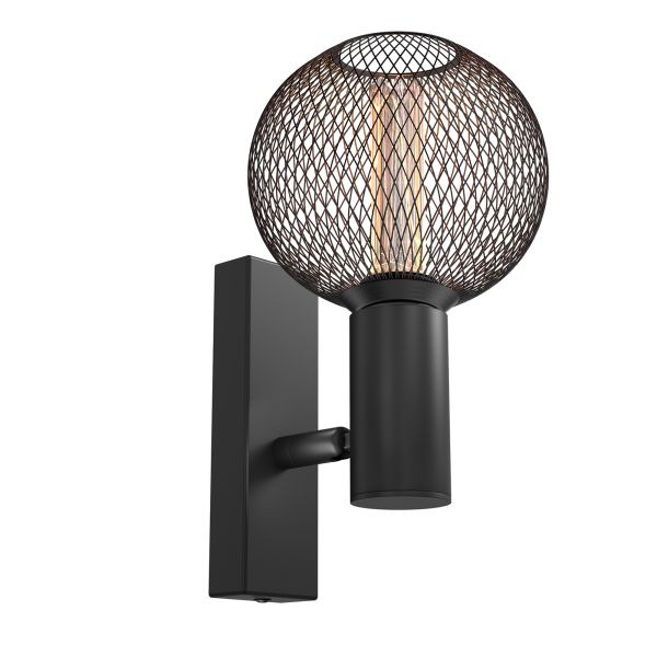 Vintage Wand-Leuchte FARE, Retro, schwarz, schwenkbar, inkl. E27 LED, G120, extra warmweiß, 4W, 220lm Sonderangebote