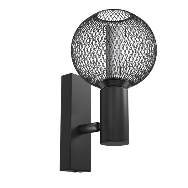 Vintage Wand-Leuchte FARE, Retro, schwarz, schwenkbar, inkl. E27 LED, G120, extra warmweiß, 4W, 220lm Sonderangebote