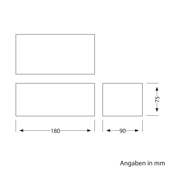 Wandsteckdose WAST für außen, IP44, 2-fach, anthrazit, inkl. LED Downlight, 430lm, warmweiß Kostenloser Versand international