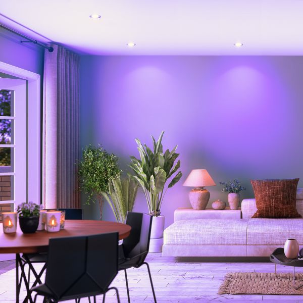 Deckeneinbaurahmen Circ, rund, inkl. Smart Home RGBW (Farbe wählbar) Im Verkauf