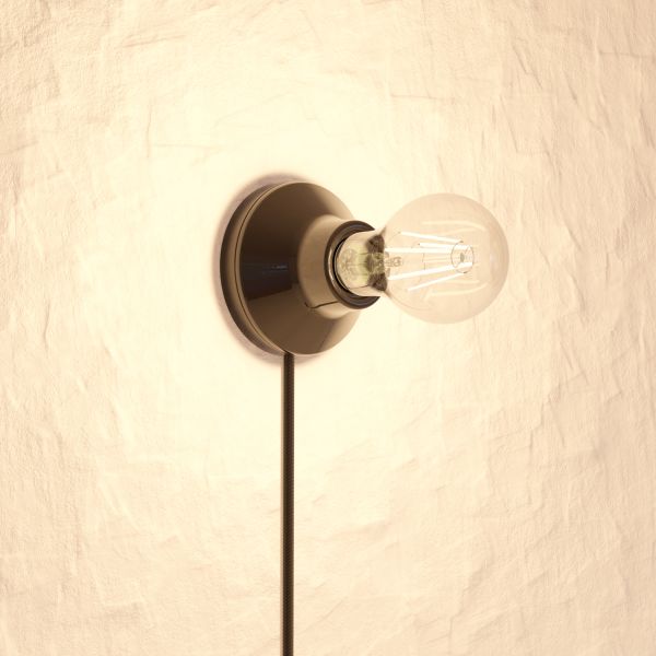 Wandleuchte Elektra Porzellan mit Stecker und Schalter, Smart Home (Farbe, Leuchtmittel wählbar) Günstiger Verkauf