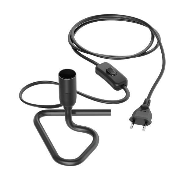 Tischlampe TRIN schwarz mit Stecker und Schalter, inkl. Smart Home RGBW E14 LED Lampe, 4,925W, 572lm Günstig kaufen
