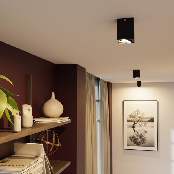 Deckenleuchte DEJO, 8 x 8cm + GU10 Smart Home RGBW LED 473lm (Farbe wählbar) Cyber Monday