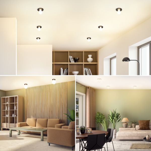 Porzellan Decken-Einbauleuchte TELA, rund, inkl. E27 Lampe Smart Home (Farbe, Leuchtmittel wählbar) Saisonale Angebote