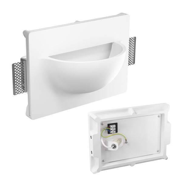 Gips Wandleuchte GIEDI DIY, Einbau, inkl. Smart Home RGBW E14 LED Lampe, 4,925W, 572lm JETZT KAUFEN