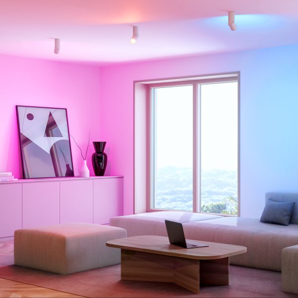 Deckenleuchte DAISI, weiß matt + Smart Home RGBW GU10 LED Lampe 473lm Letzte 2 Tage