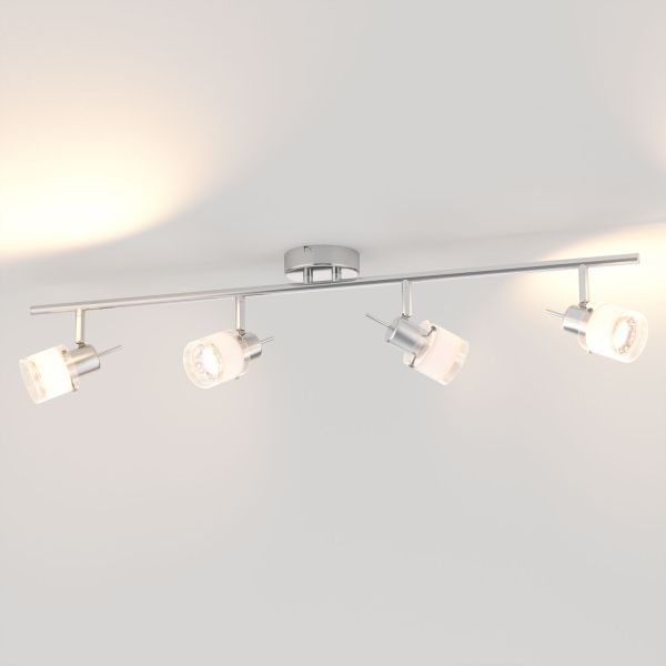 Deckenleuchte MIRAS, vierflammig für GU10 Lampe (Leuchtmittel wählbar) Vierteljährliche Förderung