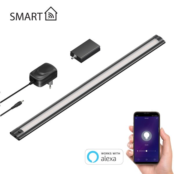 LED Unterbauleuchte SIRIS, 50cm, Wifi Dimmer (Farbe, Lichtfarbe, Set Vorschaltgerät wählbar) Begrenzt auf 3 Tage