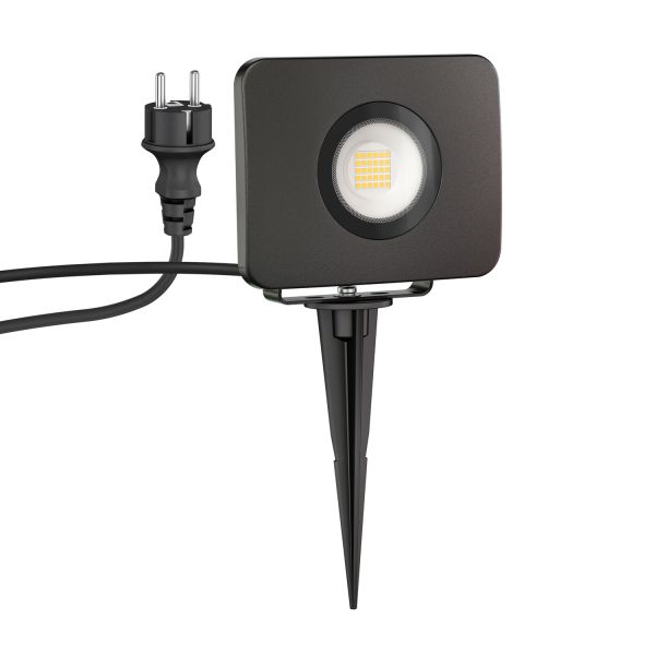 LED Gartenstrahler Wega mit Erdspieß für außen, schwarz, 28,005W, 2361lm, warm-weiß Online Outlet