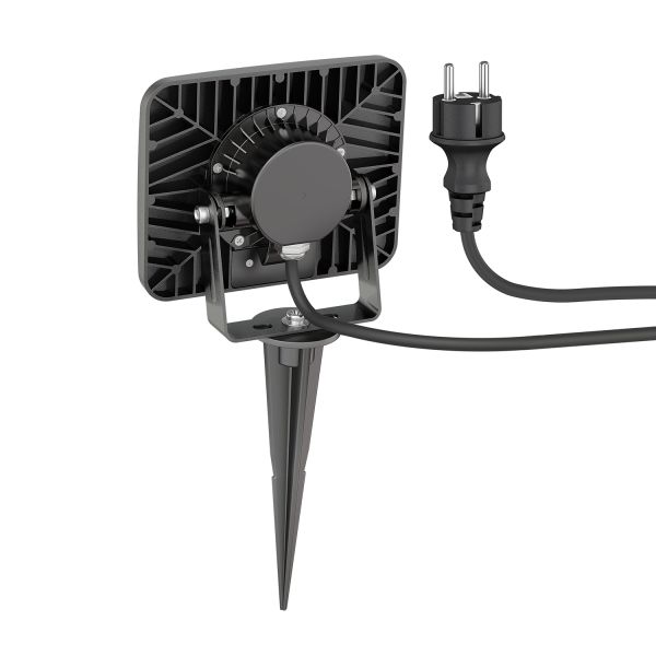 LED Gartenstrahler Wega mit Erdspieß für außen, schwarz, 28,005W, 2361lm, warm-weiß Online Outlet
