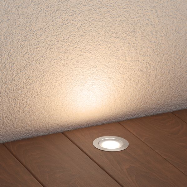 LED Boden-Einbauleuchte BIMI für außen, IP67, 45mm Ø (Lichtfarbe, Set Vorschaltgerät wählbar) Saisonale Angebote