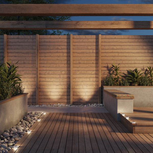 LED Boden-Aufbau-Leuchte Bunda 2-Beam, befahrbar (Farbe, Lichtfarbe, Set Vorschaltgerät wählbar) Kauf eins, bekomm eins gratis