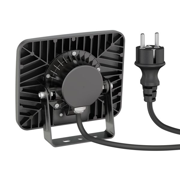 LED Gartenstrahler WEGA für außen, IP44, Stecker, schwarz, 29,6 W, 2361lm, warmweiß Riesige Ersparnisse