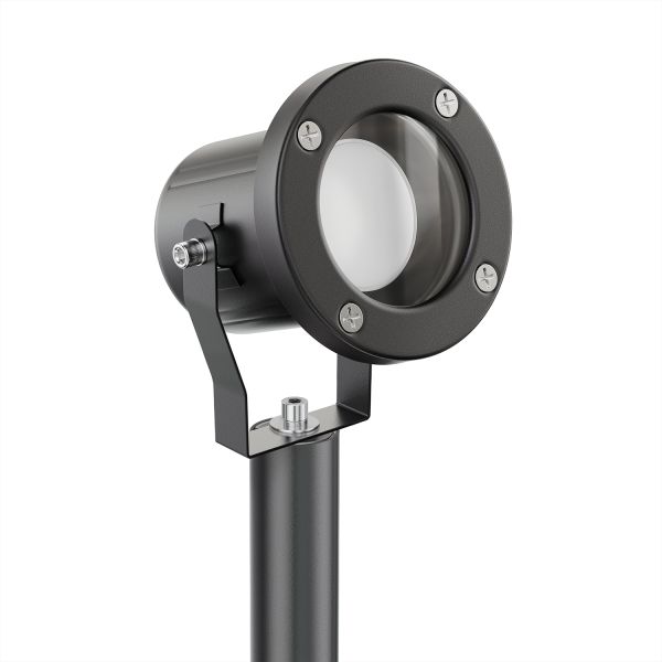 Gartenstrahler mit Erdspieß MIBU für außen Edelstahl, schwarz, inkl. Smart Home RGBW GU10 LED Lampe, 5,41W, 473lm Super Rabatt