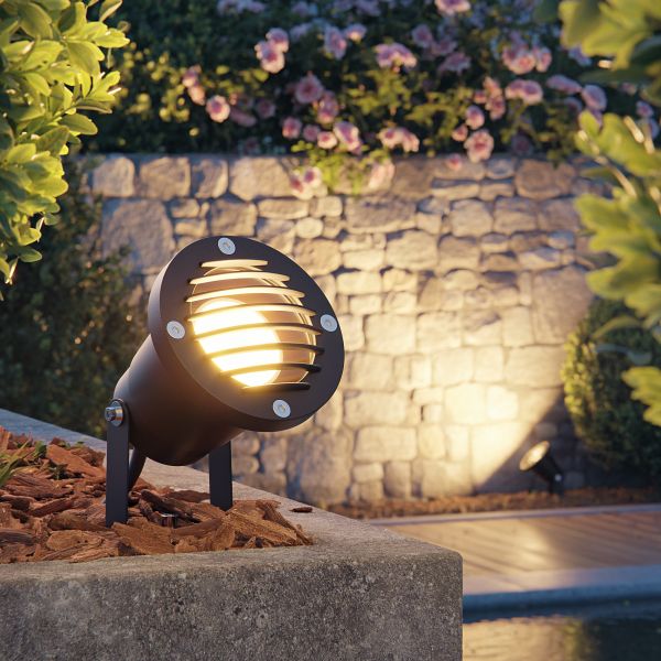 LED Gartenstrahler DUK, Gitter für außen, Aluminium (Farbe, Leuchtmittel wählbar) Hotsell