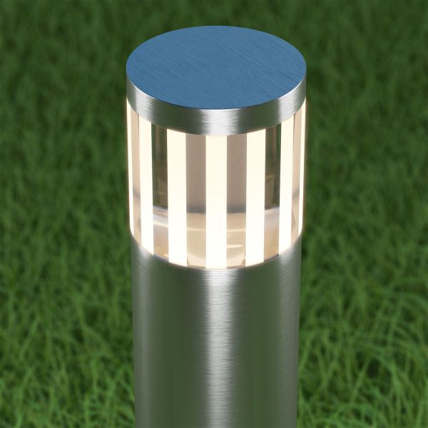 LED Wegelicht / Pollerleuchte / Gartenleuchte PILLAR für außen, IP54, 48 cm, aluminium, warmweiß Schlussverkauf