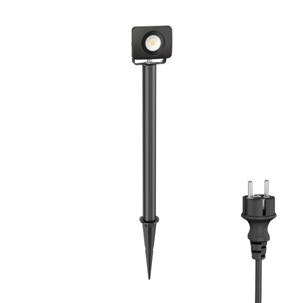 LED Gartenstrahler Wega mit Erdspieß und 40cm Sockel für außen, schwarz, 9,46W (Lichtfarbe wählbar) Sonderangebot