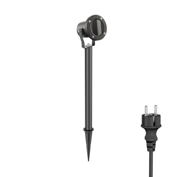 LED Gartenstrahler MIBU schwarz mit Erdspieß für außen Edelstahl (Leuchtmittel wählbar) Flash Sale